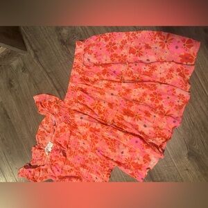 Two Piece Floral Skirt Set - Size Small